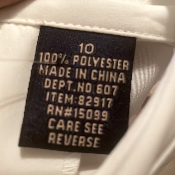 Classy Vintage White Laura Scott Blouse - Picture 5 of 7